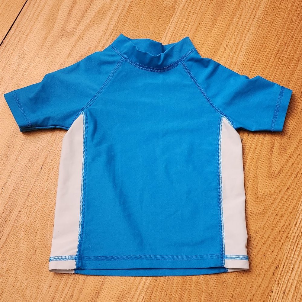 Circo Blue/White Higher Neck Rashguard Size 18 Months